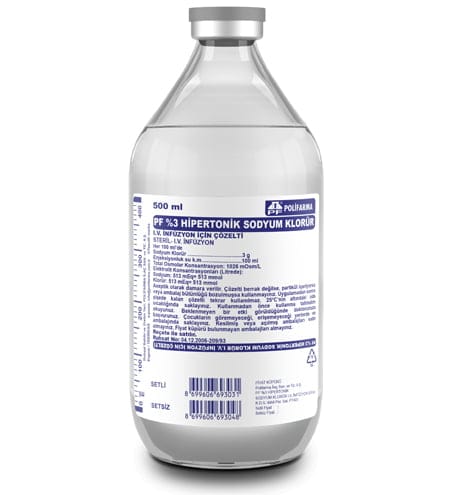 %3 SODYUM KLORUR SOLUSYON 500 ML CAM(SETSIZ) 1 3 SODYUM KLORUR SOLUSYON 500 ML CAMSETSIZ 19040