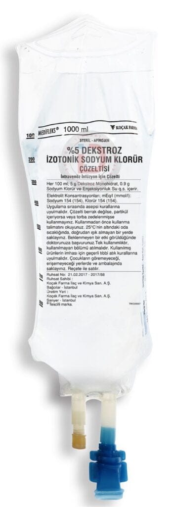 %5 DEKSTROZ IZOTONIK SODYUM KLORUR 1000 ML (MEDIFLEKS-SETLI) 1 5 DEKSTROZ IZOTONIK SODYUM KLORUR 1000 ML MEDIFLEKS SETLI 19078