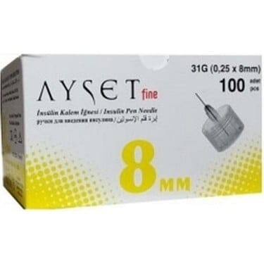 ABAFINE 31G 8MM INSULIN KALEM IGNESI 1 ABAFINE 31G 8MM INSULIN KALEM IGNESI 19137