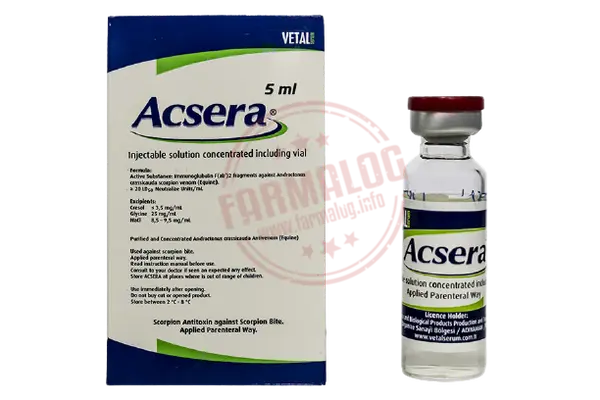 ACSERA 5 ML ENJEKSIYONLUK COZELTI KONSANTRESI ICEREN FLAKON 1 ACSERA 5 ML ENJEKSIYONLUK COZELTI KONSANTRESI ICEREN FLAKON 26860