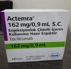 ACTEMRA 162 MG/ 0,9 ML SC ENJ. COZELTI ICEREN KULLANIMA HAZIR 4 ENJEKTOR 1 ACTEMRA 162 MG 09 ML SC ENJ. COZELTI ICEREN KULLANIMA HAZIR 4 ENJEKTOR 19187