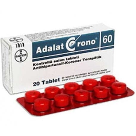 ADALAT CRONO 60 MG 20 KONTROLLU SALIM TABLETI 1 ADALAT CRONO 60 MG 20 KONTROLLU SALIM TABLETI 26899
