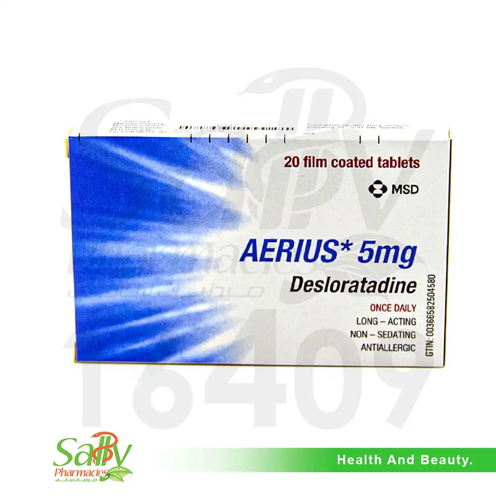 AERIUS 5 MG 20 FILM TABLET 1 AERIUS 5 MG 20 FILM TABLET 26966