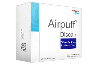 AIRPUFF DISCAIR 50MCG/500 MCG INHALASYON TOZU (60 DOZ) 1 AIRPUFF DISCAIR 50MCG 500 MCG INHALASYON TOZU 60 DOZ 19282