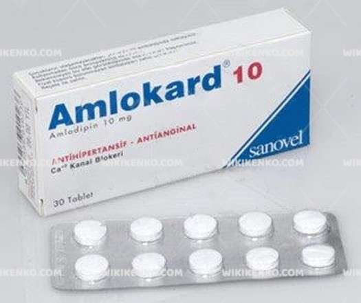 AMLOKARD 10 MG 30 TABLET 1 AMLOKARD 10 MG 30 TABLET 19433