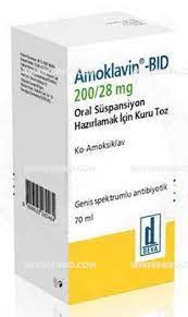 AMOKLAVIN BID 200/28,5 MG ORAL SUSPANSIYON HAZIRLAMAK ICIN KURU TOZ (100 ML) 1 AMOKLAVIN BID 200 285 MG ORAL SUSPANSIYON HAZIRLAMAK ICIN KURU TOZ 100 ML 19438