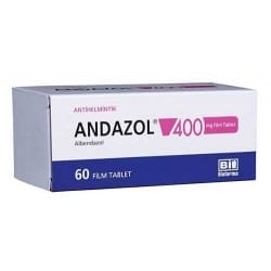 ANDAZOL 400 MG 60 FILM KAPLI TABLET 1 ANDAZOL 400 MG 60 FILM KAPLI TABLET 19457