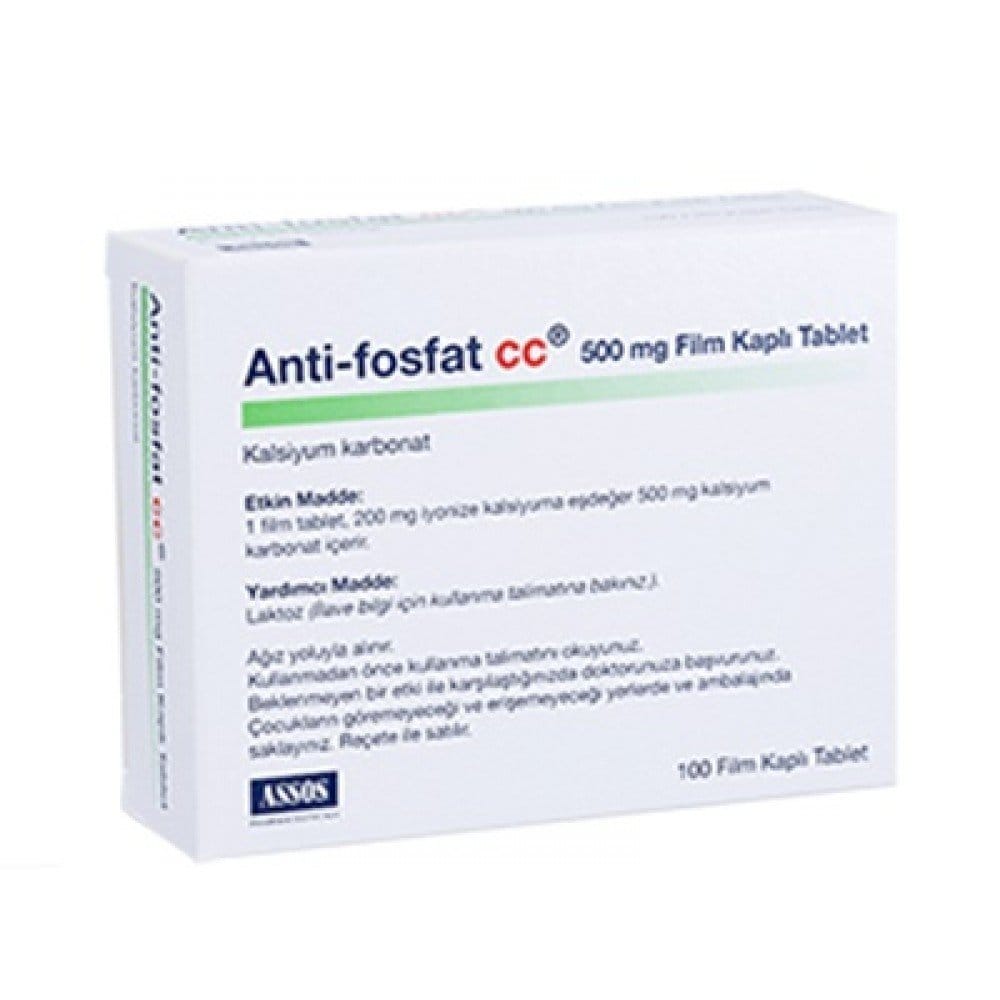 ANTI FOSFAT CC 500 MG 100 TABLET 19495