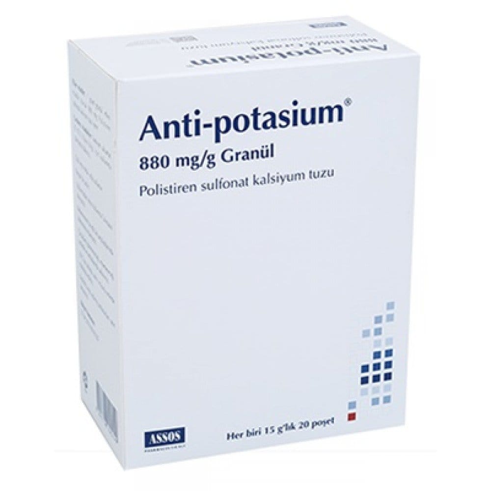 ANTI-POTASIUM 880 MG/G GRANUL 1 ANTI POTASIUM 880 MG G GRANUL 19503