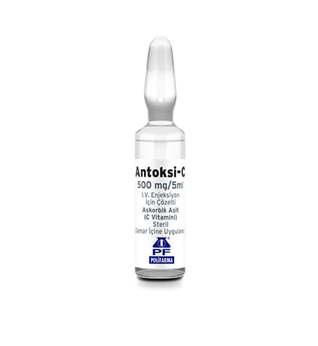 ANTOKSI-C 500 MG/5 ML I.V. ENJEKSIYON ICIN COZELTI 1 ANTOKSI C 500 MG 5 ML I.V. ENJEKSIYON ICIN COZELTI 19504