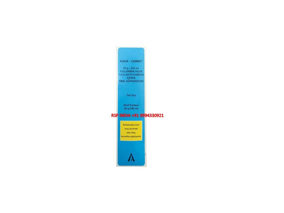 AQUA-CARBO 50 G/240 ML KULLANIMA HAZIR SULU AKTIF KARBON ICEREN SUSPANSIYON 1 AQUA CARBO 50 G 240 ML KULLANIMA HAZIR SULU AKTIF KARBON ICEREN SUSPANSIYON 27371