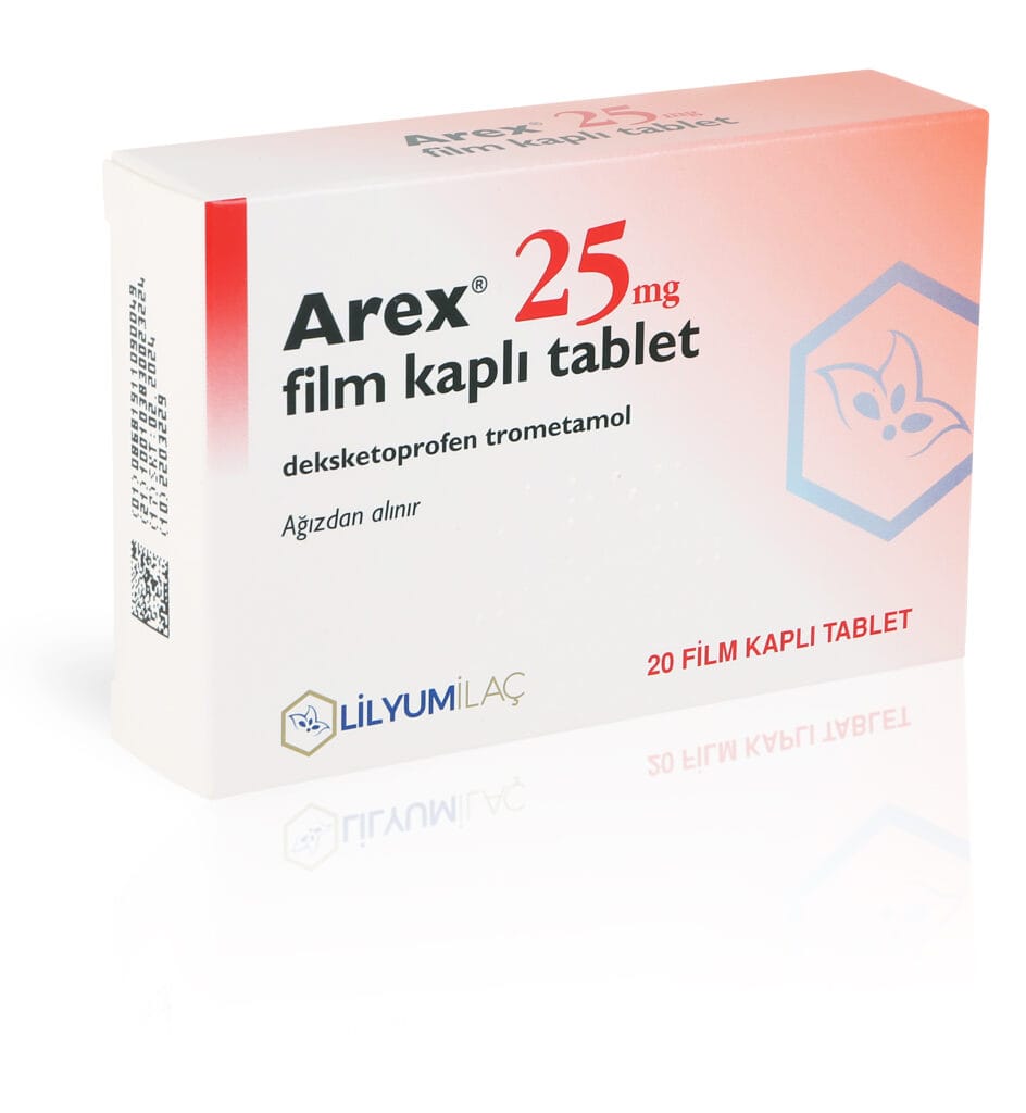 AREX 25 MG FILM KAPLI TABLET (20 TABLET) 1 AREX 25 MG FILM KAPLI TABLET 20 TABLET 19562