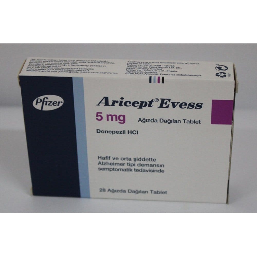ARICEPT EVESS 5 MG 28 AGIZDA DAGILAN TABLET 1 ARICEPT EVESS 5 MG 28 AGIZDA DAGILAN TABLET 27396