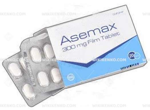 ASEMAX 300 MG 10 FILM TABLET 1 ASEMAX 300 MG 10 FILM TABLET 27467