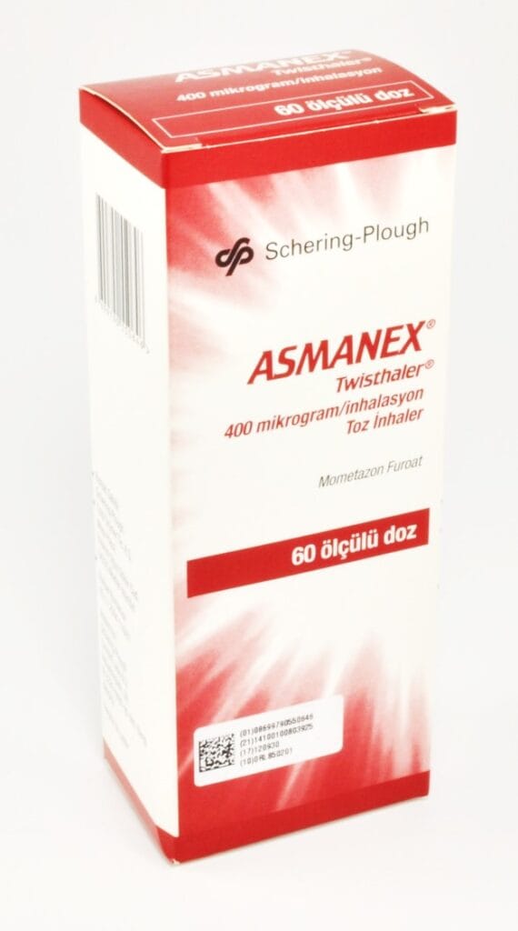 ASMANEX TWISTHALER 400 MCG 60 DOZ INHALASYON 1 ASMANEX TWISTHALER 400 MCG 60 DOZ INHALASYON 27496