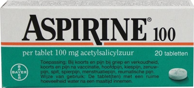 ASPIRIN 100 MG 20 TABLET 1 ASPIRIN 100 MG 20 TABLET 19635