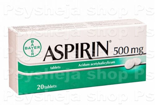 ASPIRIN 500 MG 20 TABLET 19636