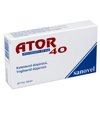 ATOR 40 MG 30 FILM TABLET 1 ATOR 40 MG 30 FILM TABLET 19669