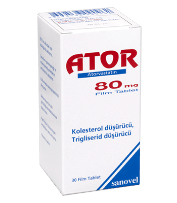 ATOR 80 MG 90 FILM TABLET 1 ATOR 80 MG 90 FILM TABLET 27552