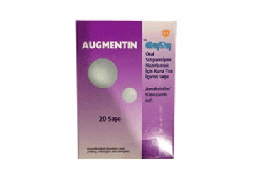AUGMENTIN 400 MG/57 MG ORAL SUSPANSIYON HAZIRLAMAK ICIN KURU TOZ 20 SASE 1 AUGMENTIN 400 MG 57 MG ORAL SUSPANSIYON HAZIRLAMAK ICIN KURU TOZ 20 SASE 27585