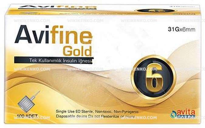 AVIFINE 6MM 31G TEK KULLANIMLIK INSULIN IGNESI 1 AVIFINE 6MM 31G TEK KULLANIMLIK INSULIN IGNESI 19702