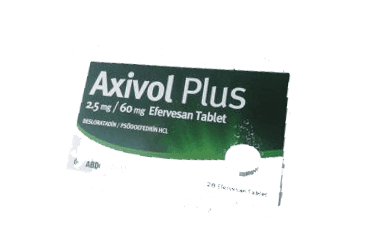 AXIVOL PLUS 60/2,5 MG 20 EFERVESAN TABLET 1 AXIVOL PLUS 60 25 MG 20 EFERVESAN TABLET 19718