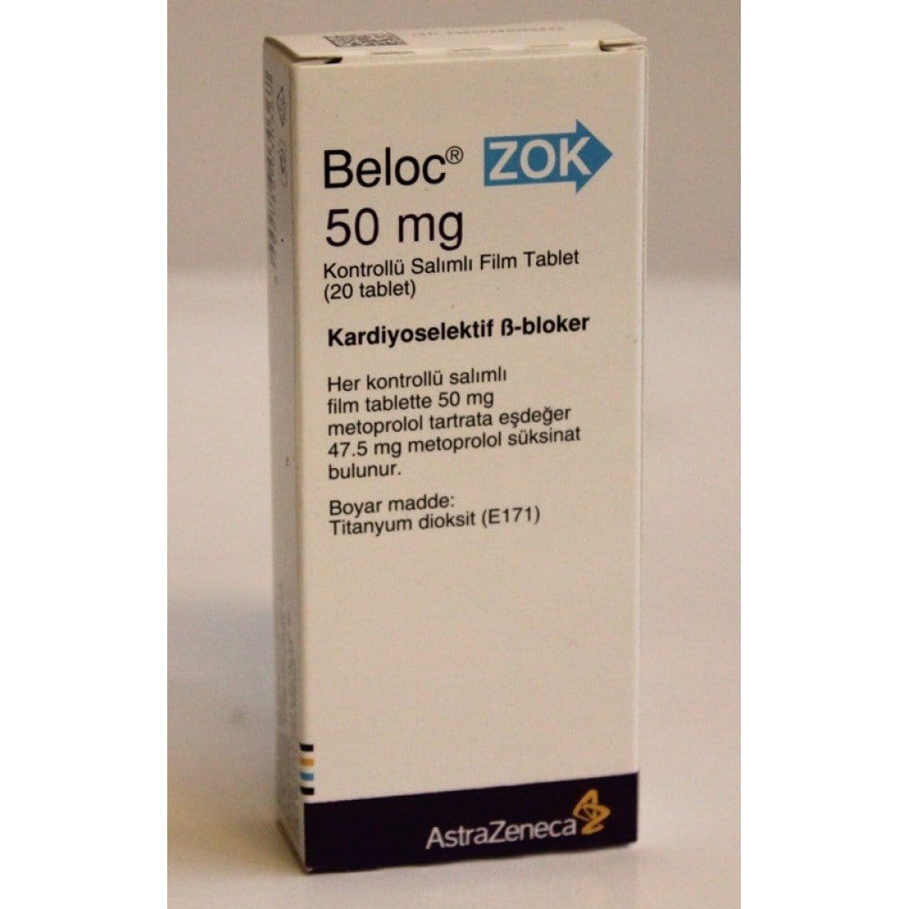 BELOC ZOK 50 MG 20 TABLET 1 BELOC ZOK 50 MG 20 TABLET 19869