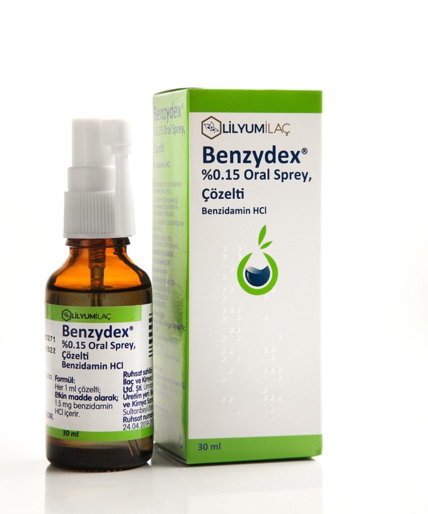 BENZYDEX %0,15 30 ML ORAL SPREY 1 BENZYDEX 015 30 ML ORAL SPREY 27747