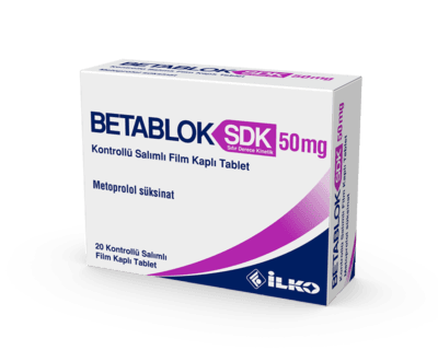BETABLOK SDK 50 MG KONTROLLU SALIMLI 20 FILM TABLET 1 BETABLOK SDK 50 MG KONTROLLU SALIMLI 20 FILM TABLET 19922