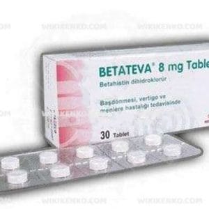 BETATEVA 8 MG 30 TABLET 1 BETATEVA 8 MG 30 TABLET 27776