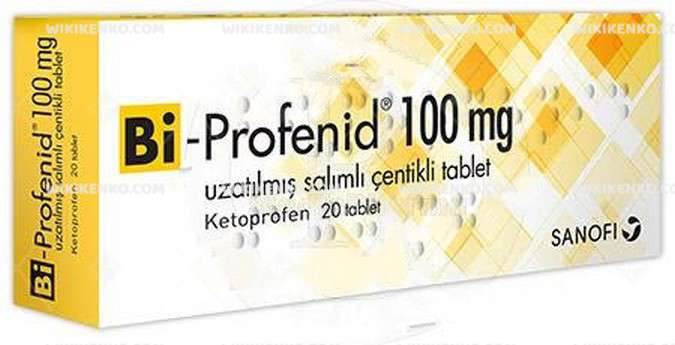 BI-PROFENID 100 MG UZATILMIŞ SALIMLI CENTIKLI 20 TABLET 1 BI PROFENID 100 MG UZATILMIS SALIMLI CENTIKLI 20 TABLET 20083