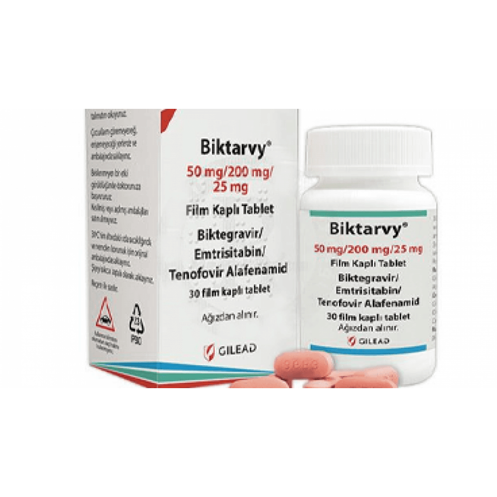 BIKTARVY 50 MG/200 MG/25 MG FILM KAPLI TABLET (30 TABLET) 1 BIKTARVY 50 MG 200 MG 25 MG FILM KAPLI TABLET 30 TABLET 19968