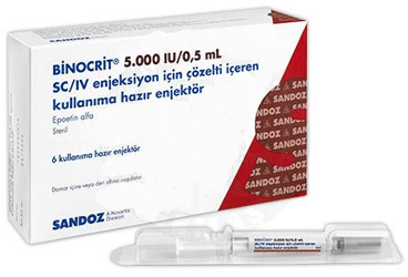 BINOCRIT 5000 IU/0,5 ML SC/IV ENJEKSIYON ICIN COZELTI ICEREN 6 KULLANIMA HAZIR ENJEKTOR 1 BINOCRIT 5000 IU 05 ML SC IV ENJEKSIYON ICIN COZELTI ICEREN 6 KULLANIMA HAZIR ENJEKTOR 19973