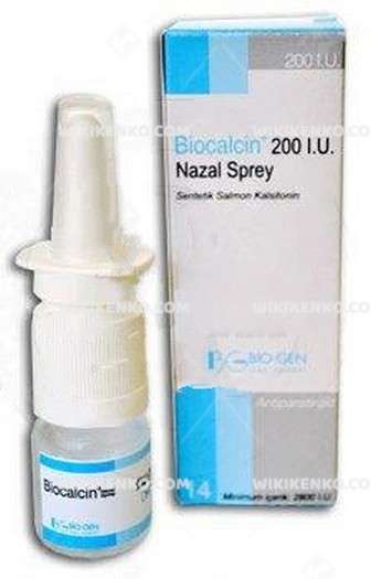 BIOCALCIN 200 IU 1X1 14 DOZ NAZAL SPREY 1 BIOCALCIN 200 IU 1X1 14 DOZ NAZAL SPREY 27808