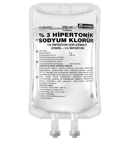 BIOFLEKS %3 HIPERTONIK SODYUM KLORUR SOL 150 ML(PVC TORBA) SETLI 1 BIOFLEKS 3 HIPERTONIK SODYUM KLORUR SOL 150 MLPVC TORBA SETLI 20004