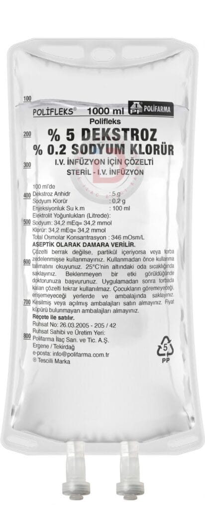 BIOFLEKS %5 DEKSTROZ %0.2 SODYUM KLORUR SOLUSYONU (PVC TORBA) 500 ML SETLI 1 BIOFLEKS 5 DEKSTROZ 0.2 SODYUM KLORUR SOLUSYONU PVC TORBA 500 ML SETLI 20012