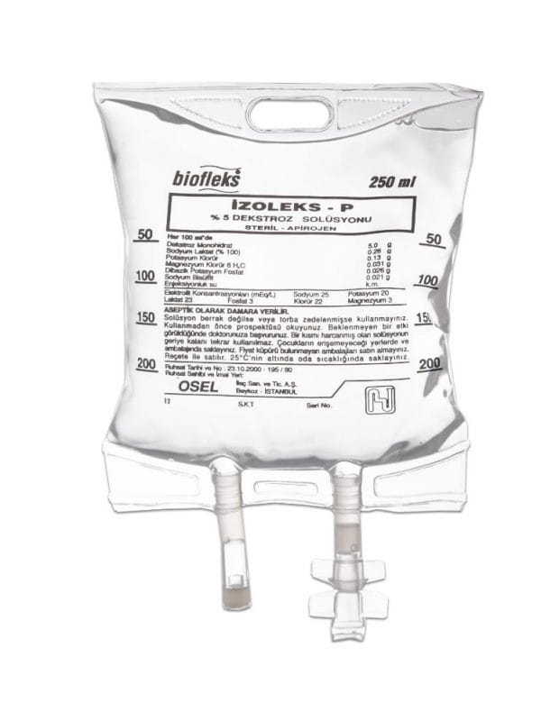 BIOFLEKS IZOLEKS-M %5 DEKS 250 ML SOLUSYON SETSIZ 1 BIOFLEKS IZOLEKS M 5 DEKS 250 ML SOLUSYON SETSIZ 20047