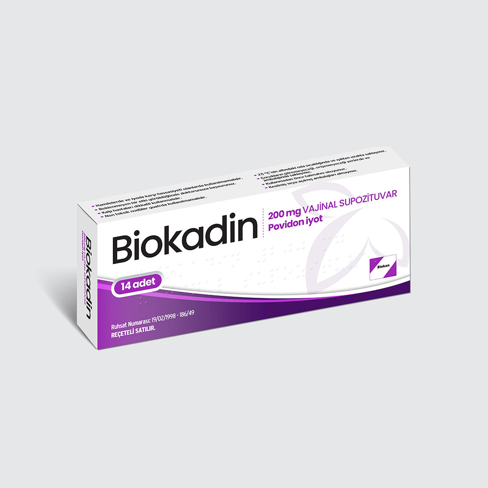 BİOKADİN 200 MG VAJİNAL SUPPOZİTUVAR 1 BIOKADIN 200 MG VAJINAL SUPPOZITUVAR 20095
