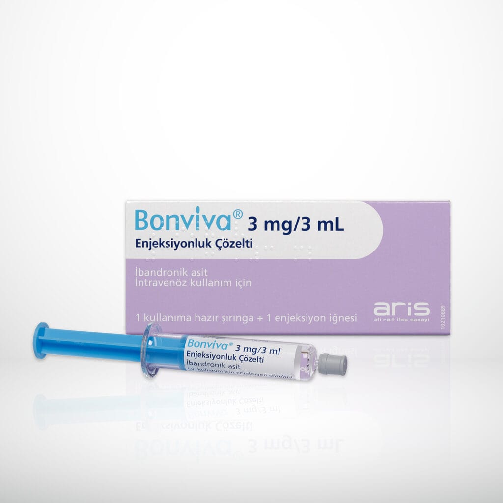 BONVIVA 3MG/3ML ENJEKSIYONLUK COZELTI (1 ADET) 1 BONVIVA 3MG 3ML ENJEKSIYONLUK COZELTI 1 ADET 20105