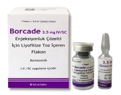 BORCADE 3,5 MG IV/SC ENJEKSIYONLUK COZELTI HAZIRLAMAK ICIN LIYOFILIZE TOZ (1 FLAKON) 1 BORCADE 35 MG IV SC ENJEKSIYONLUK COZELTI HAZIRLAMAK ICIN LIYOFILIZE TOZ 1 FLAKON 20107