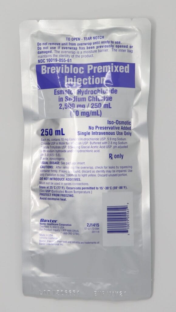 BREVIBLOC PREMIKS 10 MG 250 ML INF. SOLUSYON 1 BREVIBLOC PREMIKS 10 MG 250 ML INF. SOLUSYON 27946
