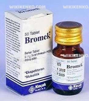 BROMEK 8 MG 50 TABLET 1 BROMEK 8 MG 50 TABLET 27963