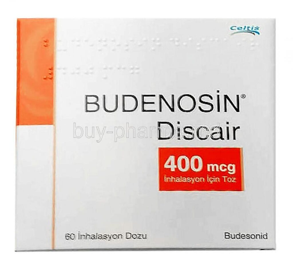 BUDENOSIN DISCAIR 400 MCG INHALASYON ICIN TOZ (60 DOZ) 1 BUDENOSIN DISCAIR 400 MCG INHALASYON ICIN TOZ 60 DOZ 20152