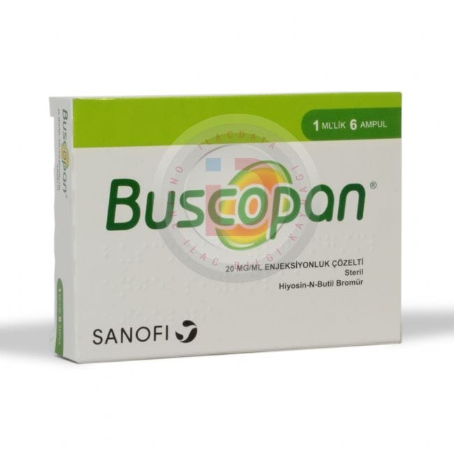 BUSCOPAN 20 MG/ML ENJEKSIYONLUK COZELTI (6 AMPUL) 1 BUSCOPAN 20 MG ML ENJEKSIYONLUK COZELTI 6 AMPUL 20160