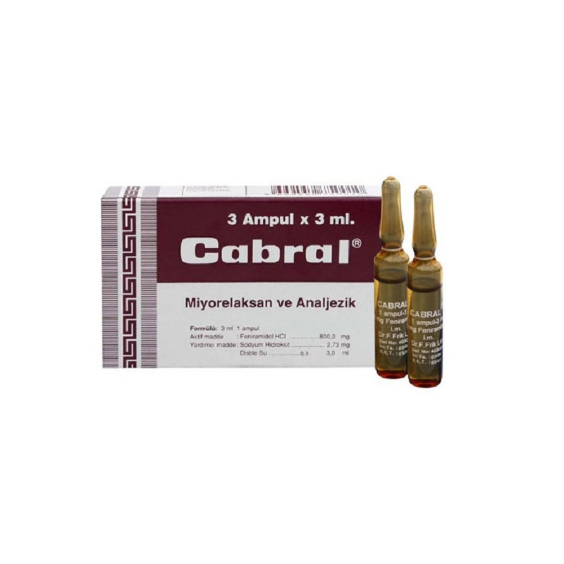 CABRAL 800 MG 3 AMPUL 1 CABRAL 800 MG 3 AMPUL 20193