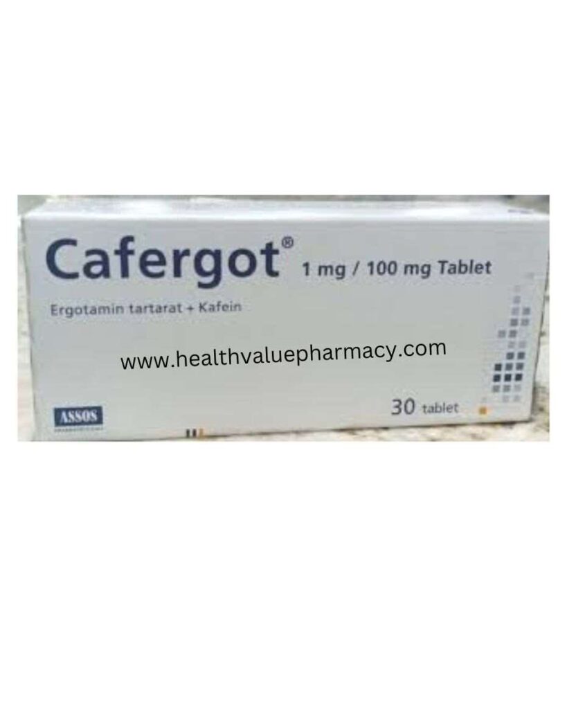 CAFERGOT 1 MG/100 MG TABLET(30 TABLET) 1 CAFERGOT 1 MG 100 MG TABLET30 TABLET 20199