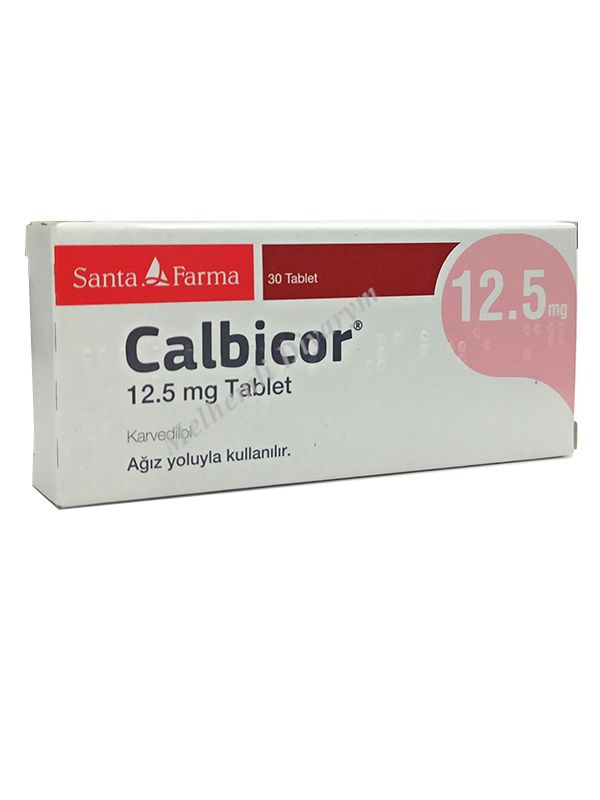 CALBICOR 6,25 MG 30 TABLET 1 CALBICOR 625 MG 30 TABLET 20206