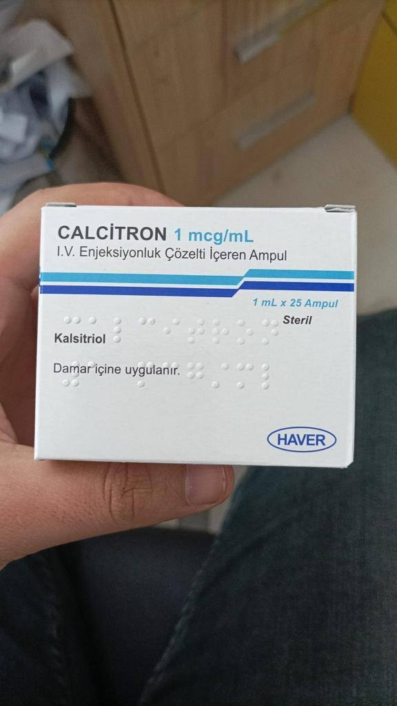 CALCITRON 1MCG/ML IV ENJ. COZELTI ICEREN AMPUL(25) 1 CALCITRON 1MCG ML IV ENJ. COZELTI ICEREN AMPUL25 20213