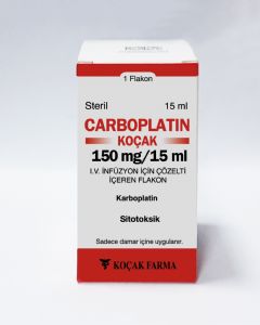 CARBOPLATIN-KOCAK 150 MG/15 ML IV INFUZYON ICIN SOLUSYON ICEREN FLAKON 1 CARBOPLATIN KOCAK 150 MG 15 ML IV INFUZYON ICIN SOLUSYON ICEREN FLAKON 20277