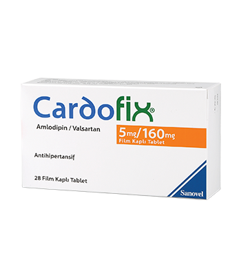 CARDOFIX 5 MG 160 MG 28 FILM KAPLI TABLET 20283